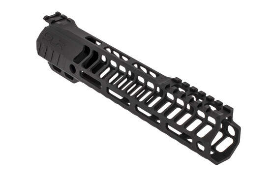 SLR Rifleworks HELIX series 9.5" M-LOK rail for the AR-15 with interrupted top rail with black anodized finish.